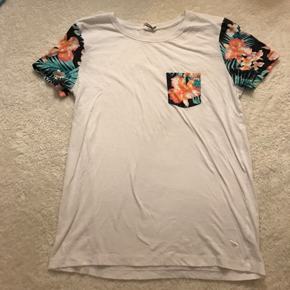 Victoria secret pink Hawaiian shirt