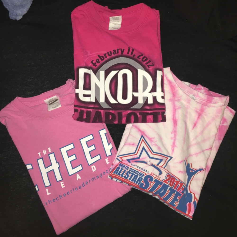 PINK CHEER TSHIRTS BUNDLE