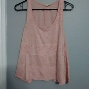 Pink & gold tank top
