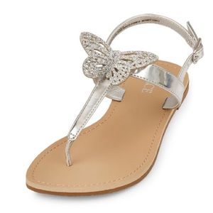 Glitter Butterfly Sandals