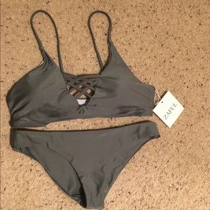 Army green bikini