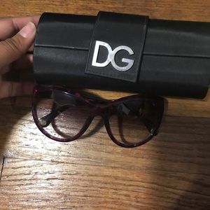 Purple and black sunglasses