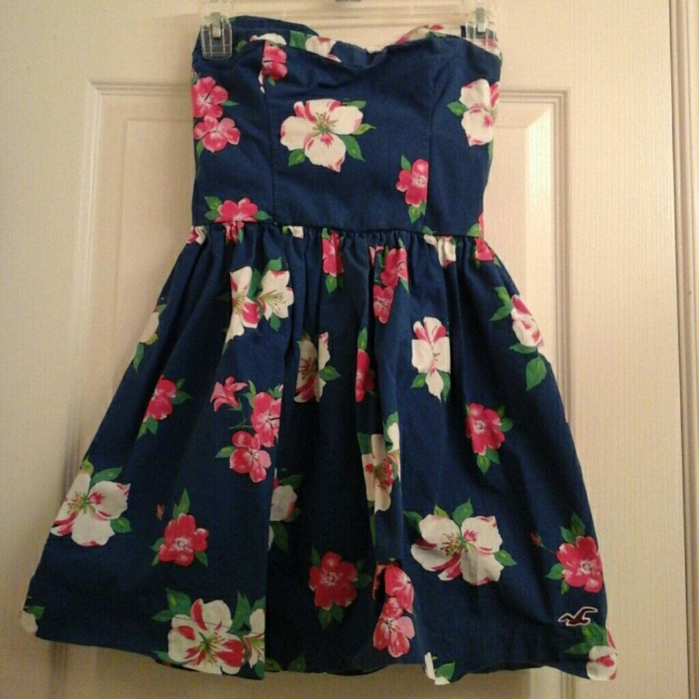 Blue floral Hollister dress