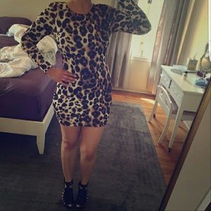 Bebe leopard dress!