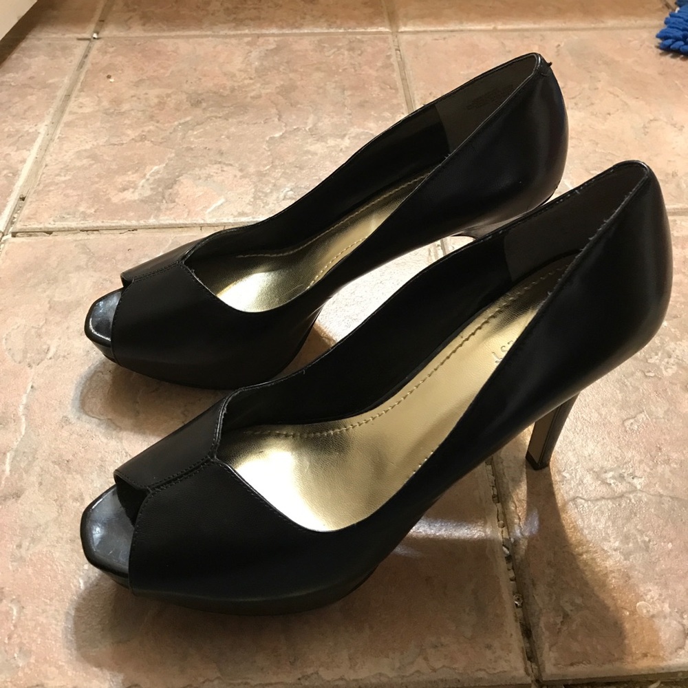 Open-toe Leather Heel