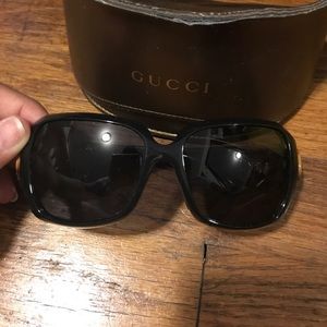 Black Gucci sunglasses
