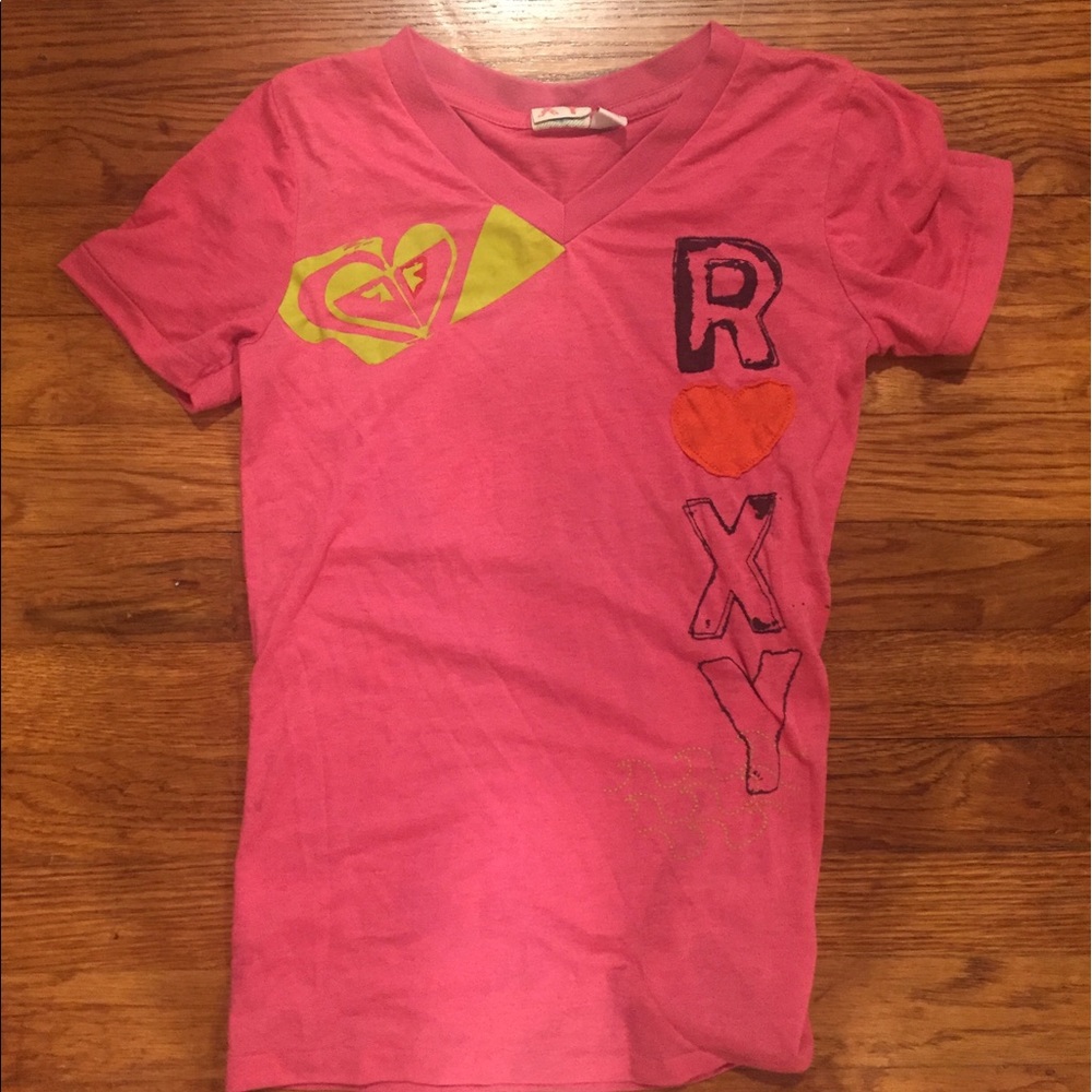roxy v neck tshirt