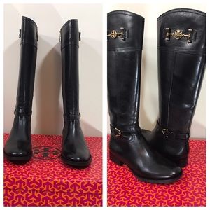 NIB Tory Burch Leather Riding Boots Size 8.5 M