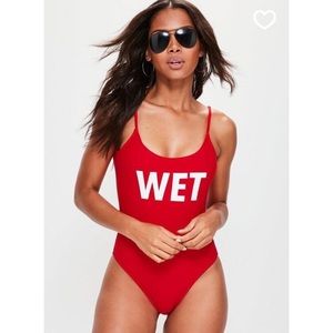 Size 6, Red Swim suit. NWT