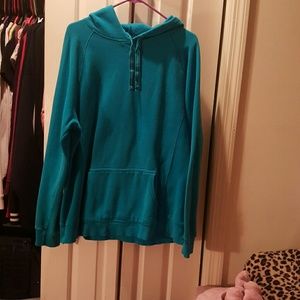 Blue hoodie
