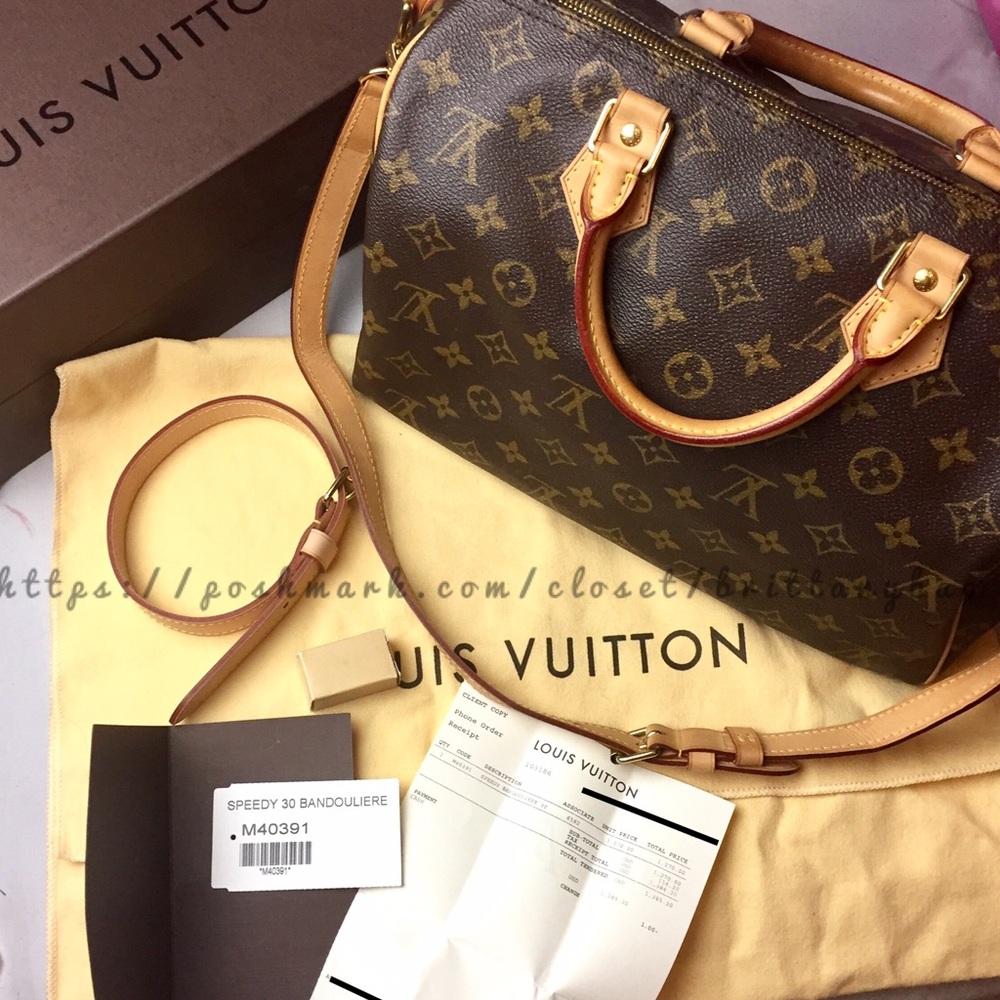 Louis Vuitton monogram Speedy 30 Bandouliere