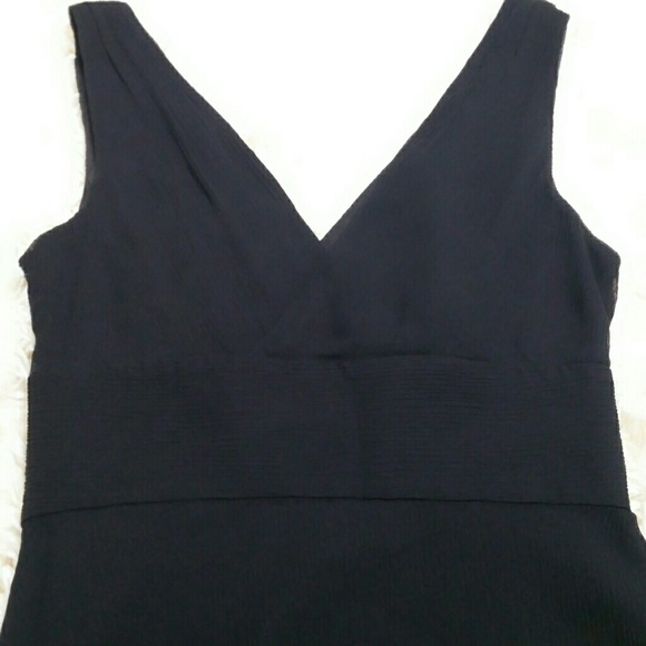 J.Crew black silk chiffon sophia dress - Picture 3 of 7