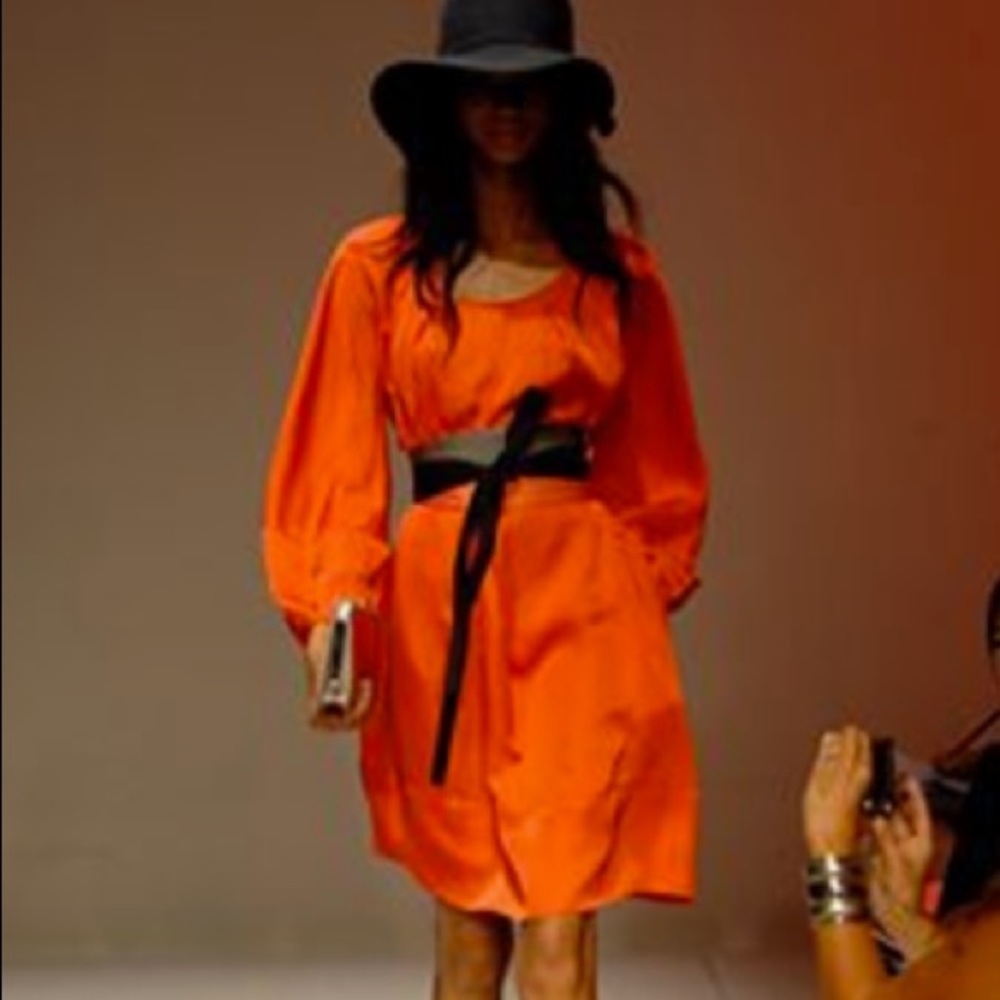 DKNY orange dress