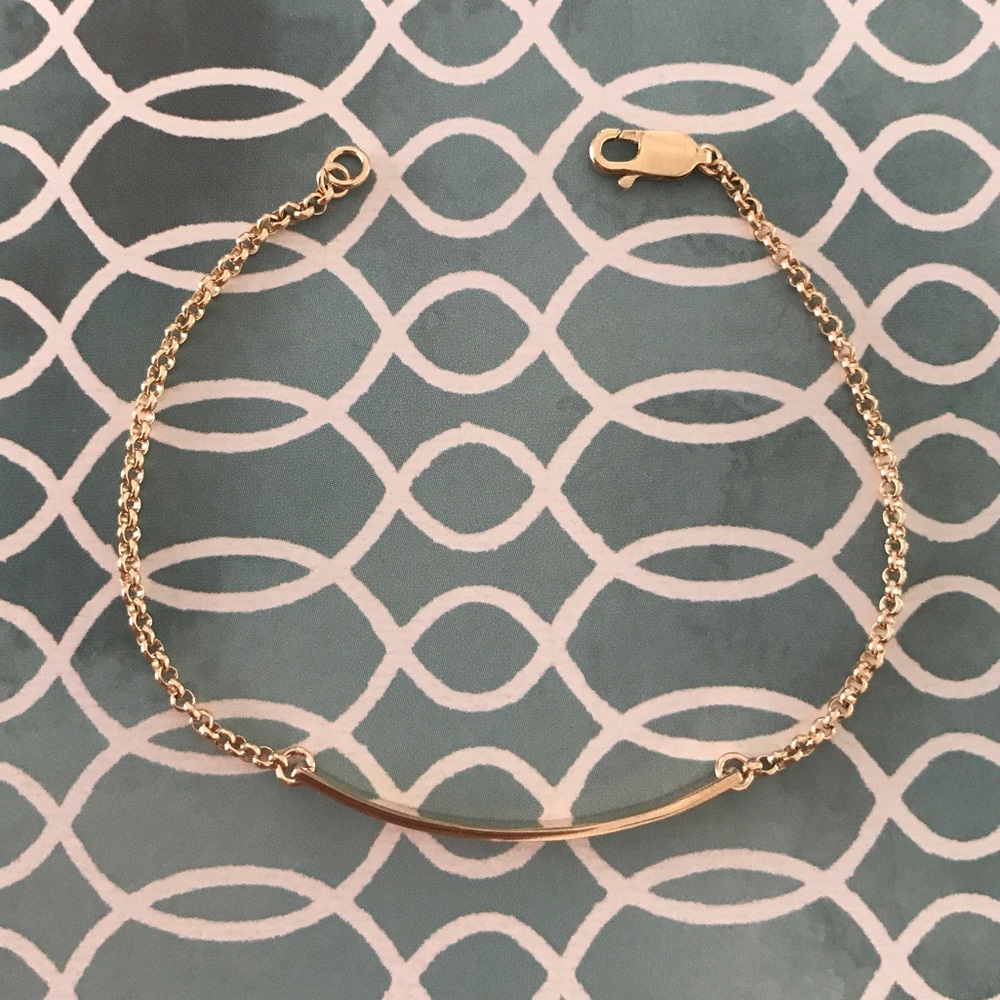 ✨14K Gold-Filled Blank Bar Bracelet✨ - Picture 2 of 7