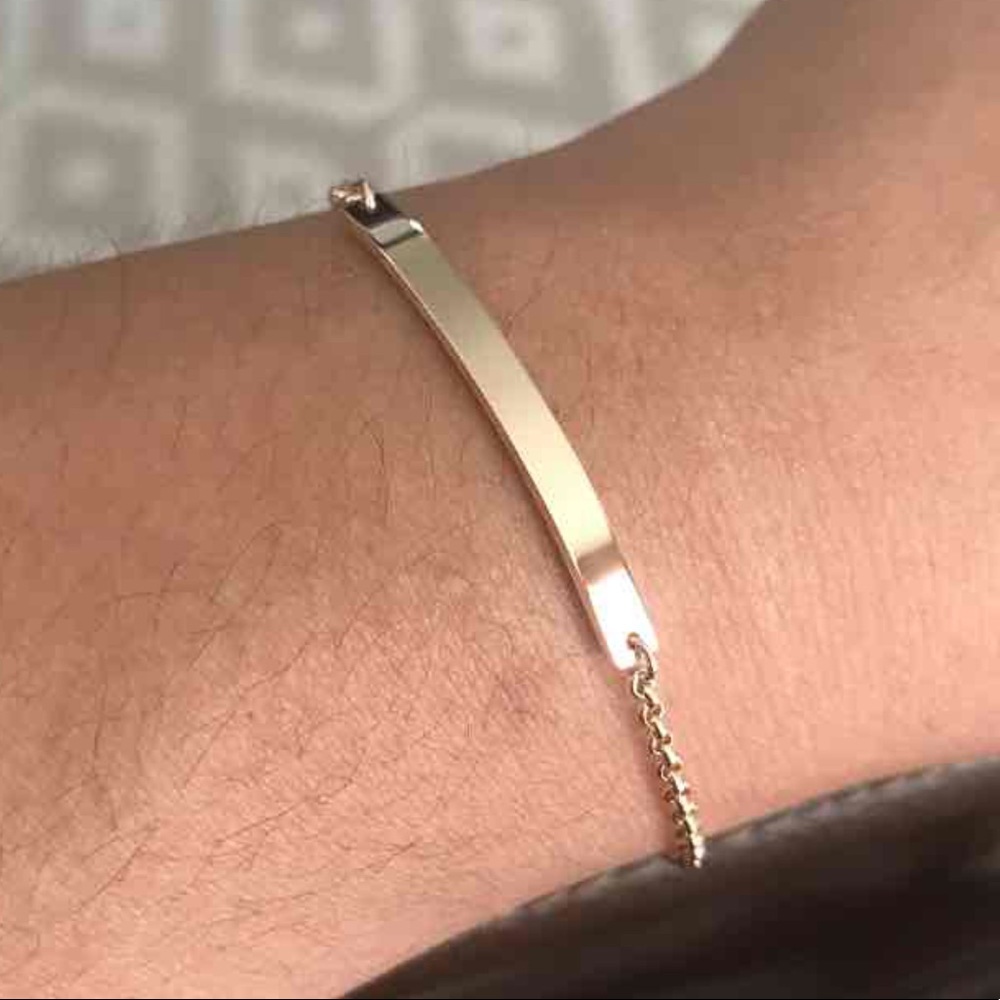 ✨14K Gold-Filled Blank Bar Bracelet✨ - Picture 4 of 7