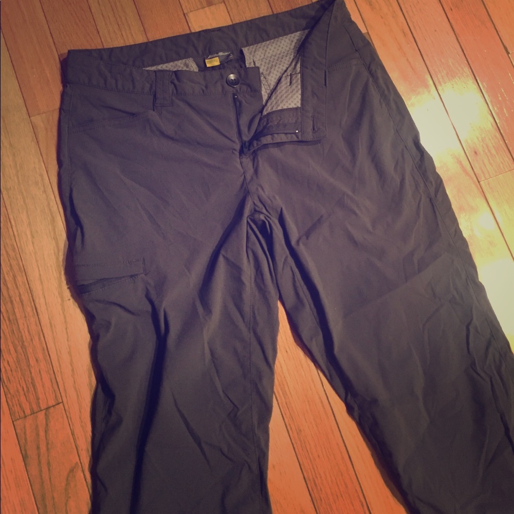 Grey Eddie Bauer hiking capris