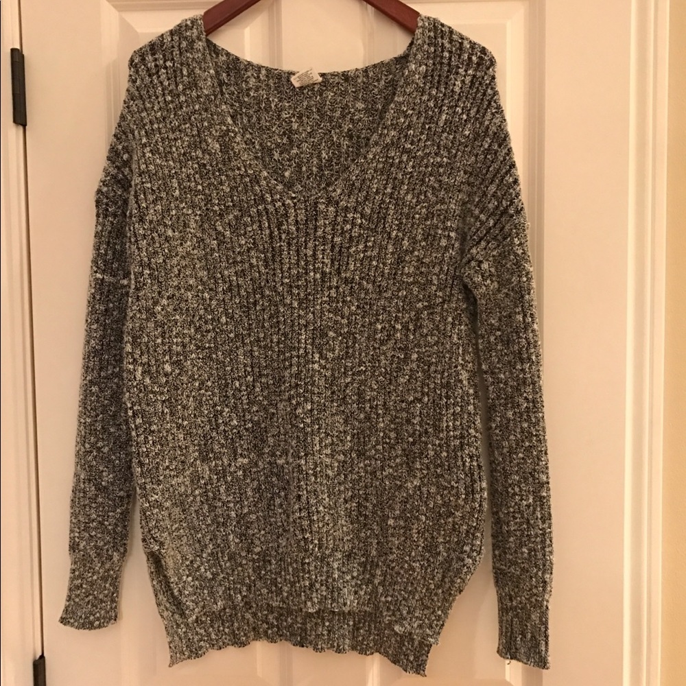 Sweater Black, Grey, and White.
