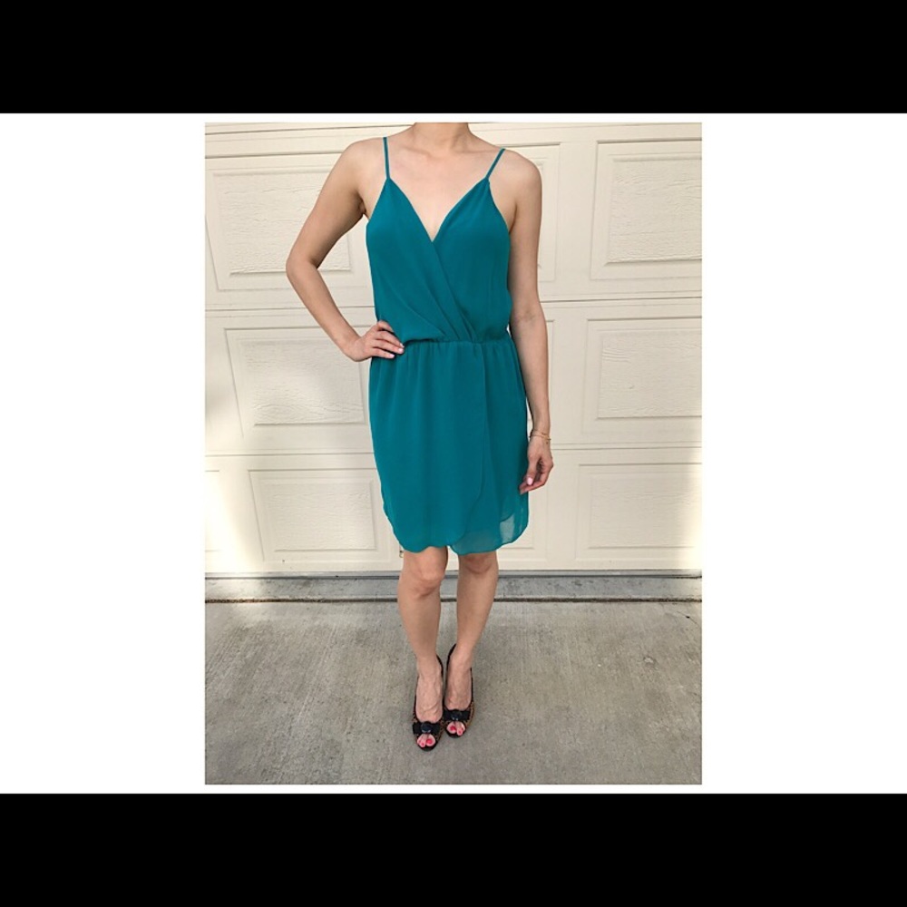 RORY BECA adjustable strap teal / turquoise dress