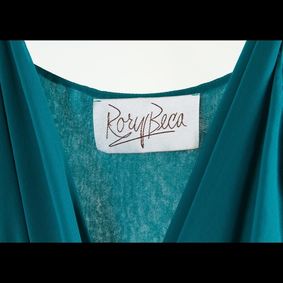 RORY BECA adjustable strap teal / turquoise dress - Picture 6 of 8