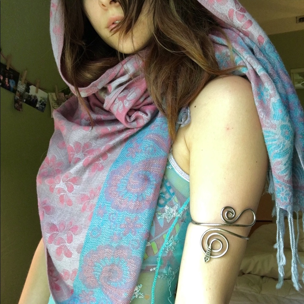 Silver Snake Arm Cuff