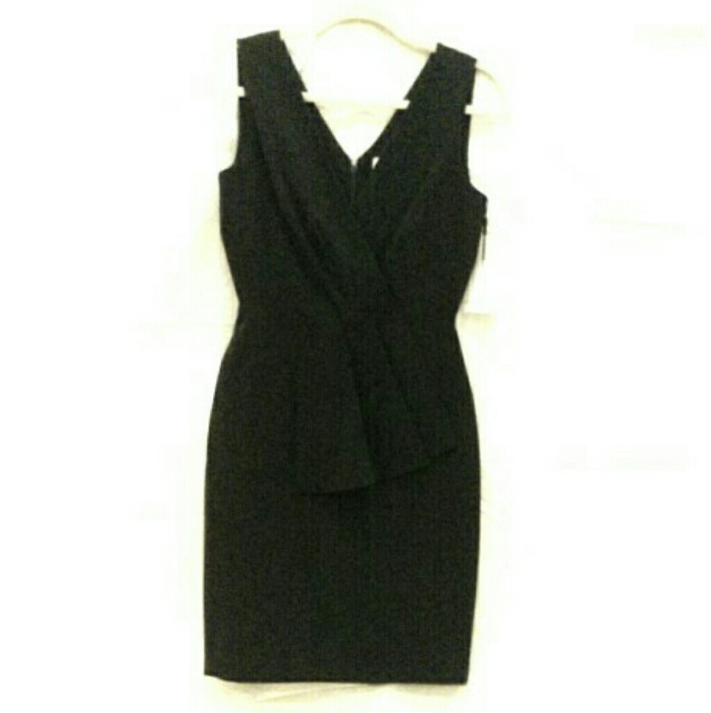 Calvin Klein black midi dress