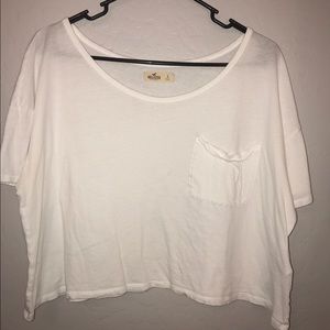 White Hollister Crop Top