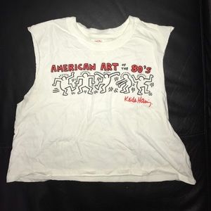 Keith Haring Crop Muscle Top