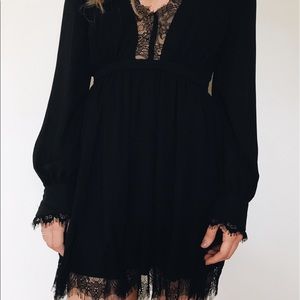 Haute Attitude lace-up  black dress!