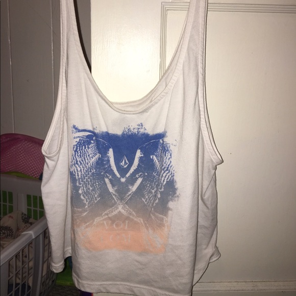 White volcom crop top - Picture 2 of 3