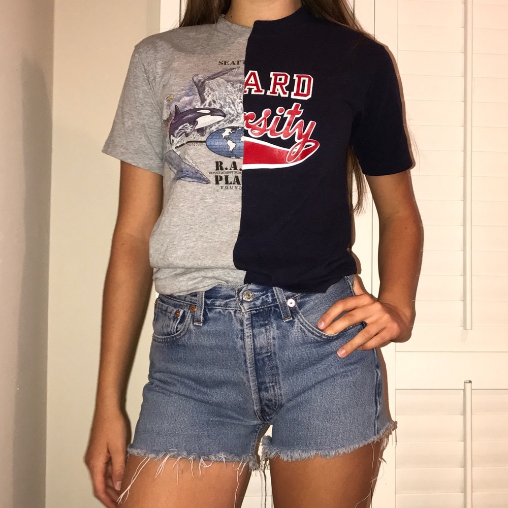 Split seam vintage t shirt