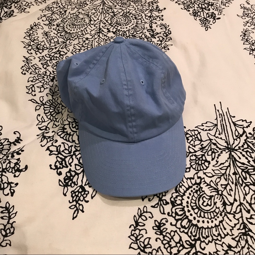 blue baseball hat