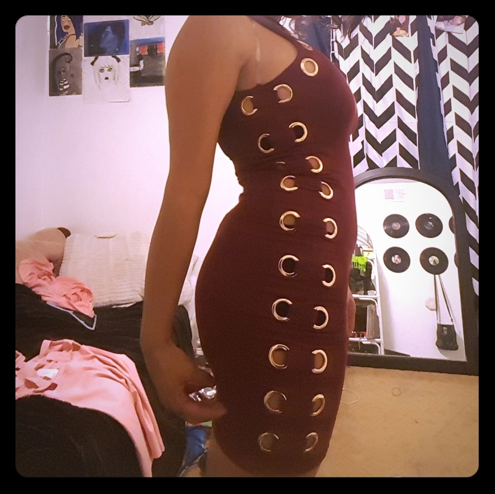 Hot & delicous Burgundy dress