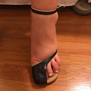 DRIES VAN NOTEN sandals size 39.5 black and white