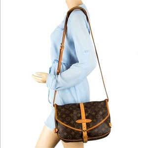 Authentic Louis Vuitton Sac Samur 30 crossbody