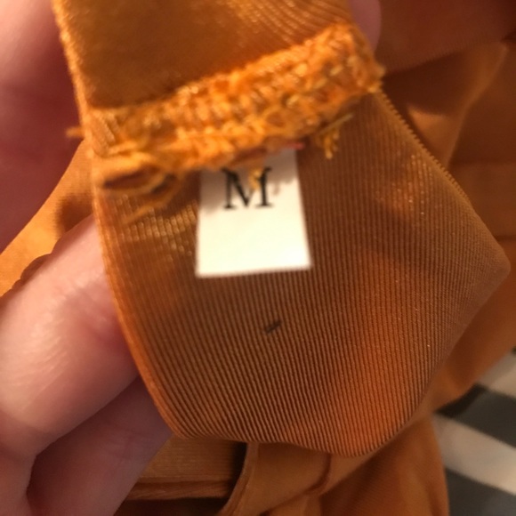 Tie Front High Waist Orange Bikini Size M - Picture 5 of 5