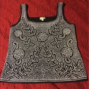 Ladies XL beaded top