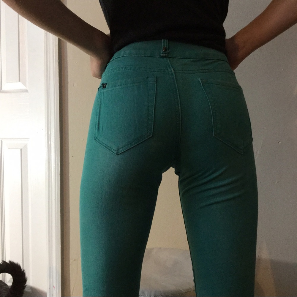 Teal Skinny Jeans