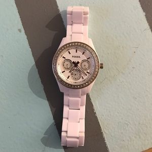 Fossil Women's Stella White Ceramic Quartz Watch