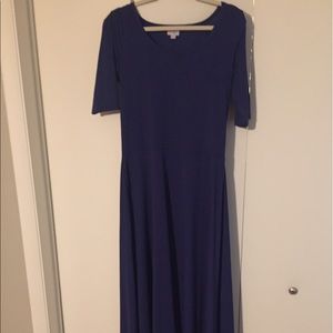 LuLaRoe Ana. Size L. Solid Navy Blue.