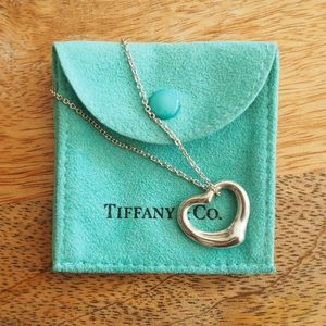Tiffany & Co Open Heart Pendant Necklace