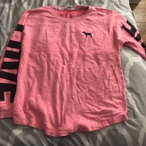 Pink Victoria secret pink jersey shirt