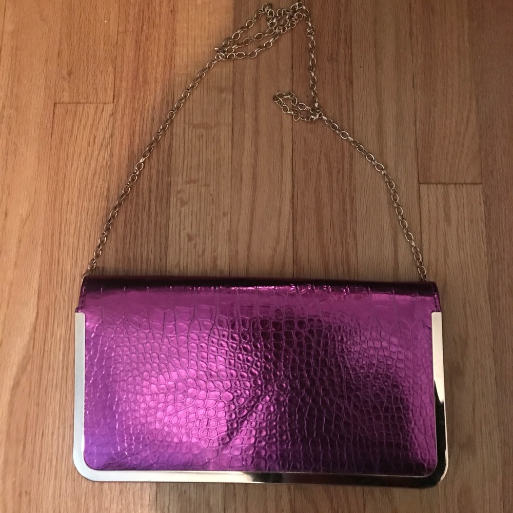 Purple Clutch/Shoulder Purse