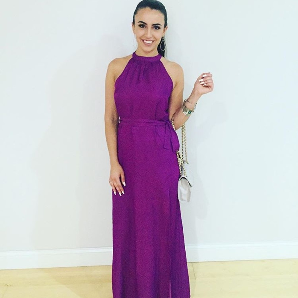 Purple maxi dress