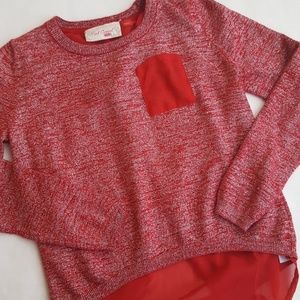 Red Camel Red & Silver Hi Lo Top