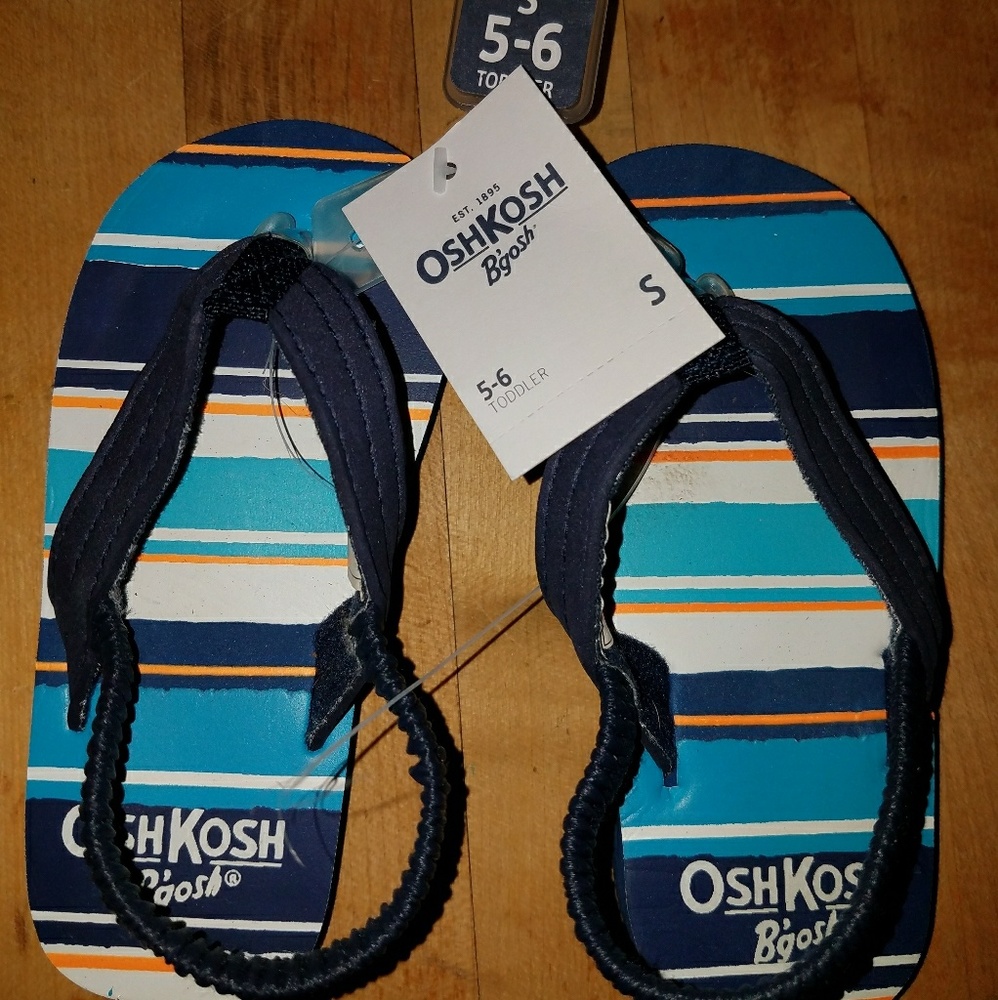 NWT Osh kosh b'gosh toddler flip flops size S/5-6
