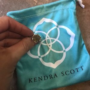 Kendra Scott  kylie gold bronze drusy ring