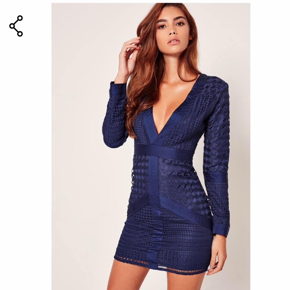 Navy bodycon dress