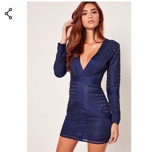 Navy bodycon dress