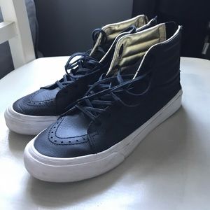 Vans Sk8-Hi Black Leather