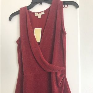 NEW!!! Michael Kors red blouse